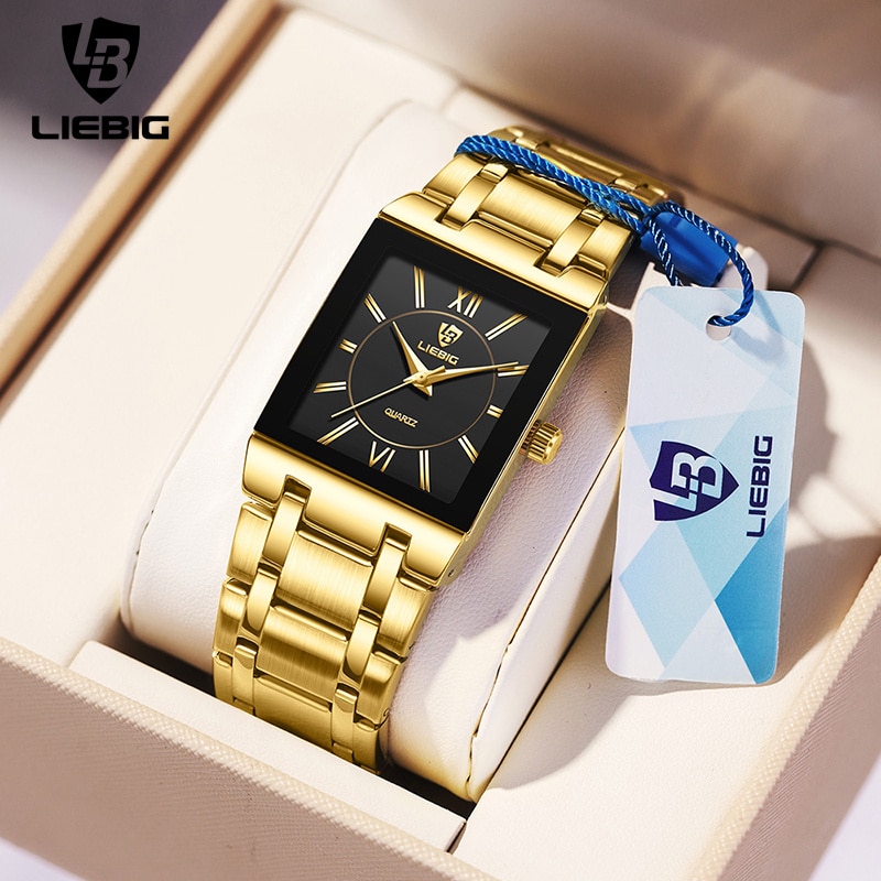 Luxury Watch News - LiEBIG Lüks Altın Kuvars Kol Saatleri