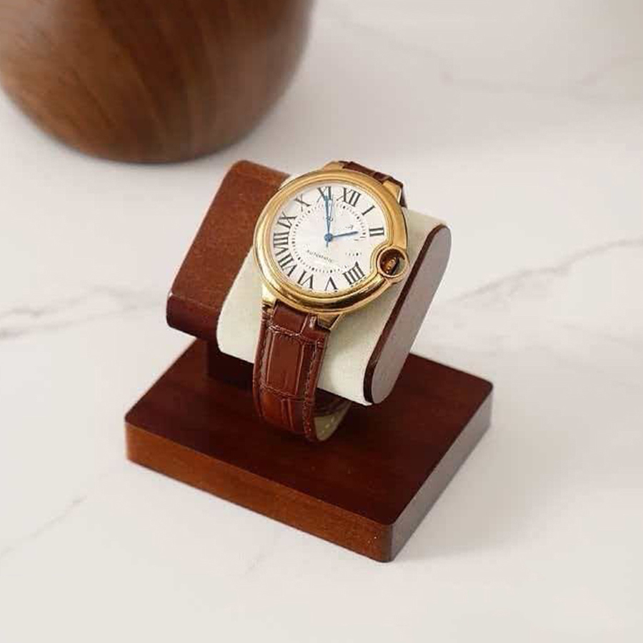 Luxury Watch Stand - Ahşap Saat Sergi Standı Masif Ahşap