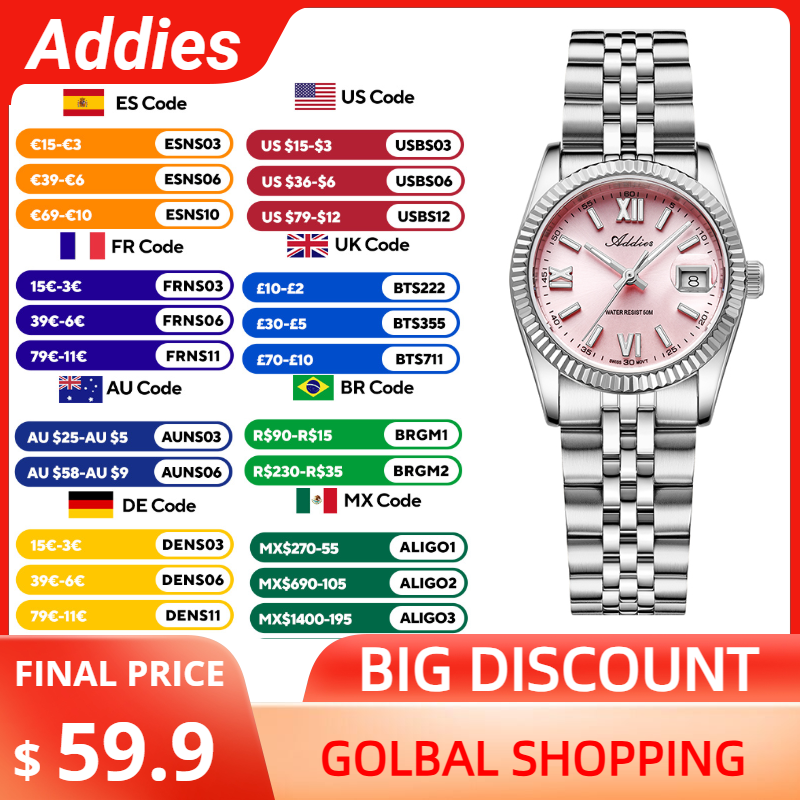Luxury Watch Gift Box - Addies Lüks Kadın Izle Safir Kristal