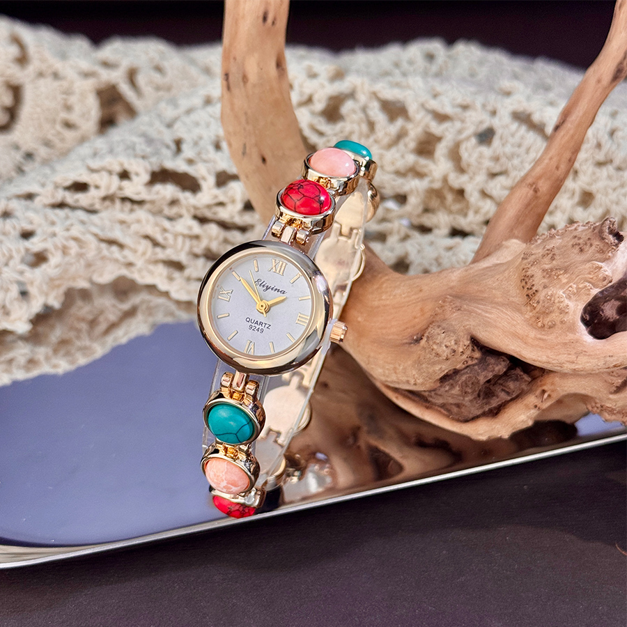 Renkli Taşlı Kadın Kuvars Saat - Luxury Watch Case incelemesi ve fiyatı