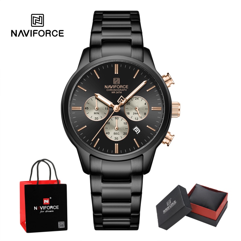 NAVIFORCE Erkek Kuvars Kronogr - Luxury Watch Gift Box incelemesi ve fiyatı
