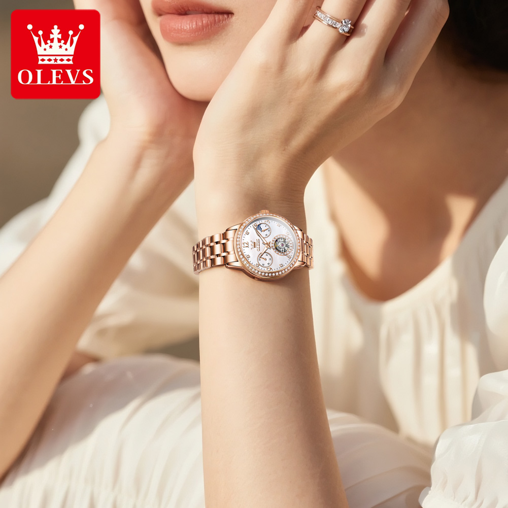 OLEVS kadın saatleri üst marka - Luxury Watch Gift Box incelemesi ve fiyatı