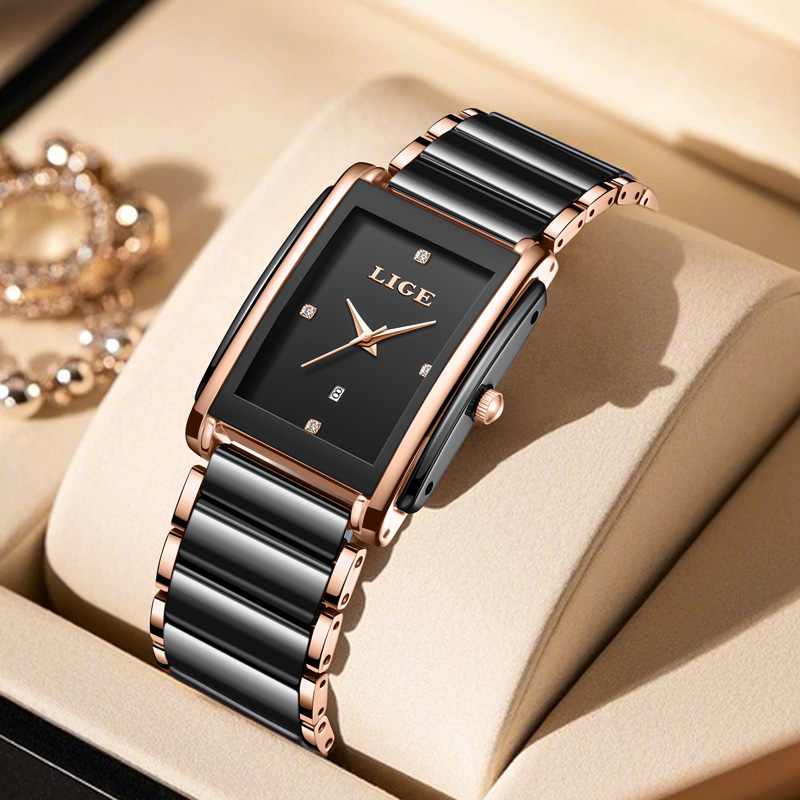 LIGE Moda Zarif kadın Saatleri - Luxury Watch Gift Box incelemesi ve fiyatı
