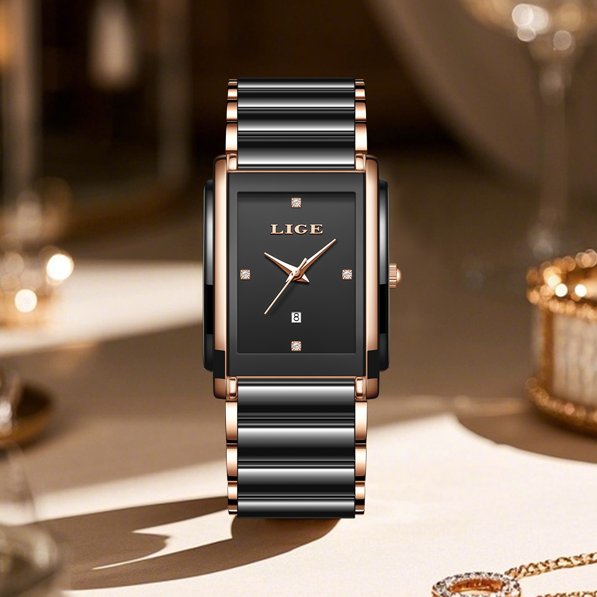 LIGE Moda Zarif kadın Saatleri - Luxury Watch Gift Box incelemesi ve fiyatı